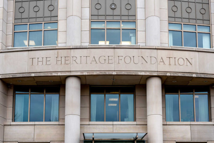 Washington,,Dc,,Usa-,January,13,,2020:,Heritage,Foundation,Sign,On