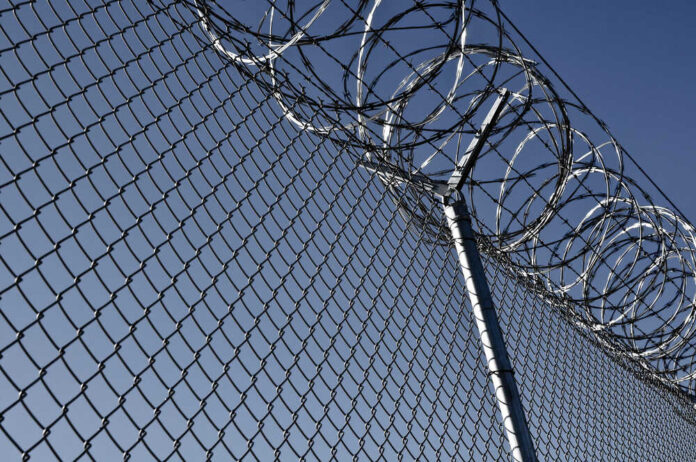 Security,Fence,Used,At,A,Prison,Facility