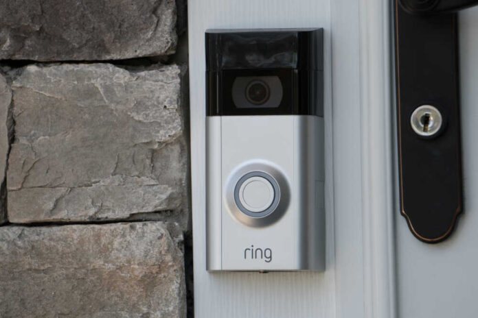 New,York,,Usa,-,Circa,2018:,Ring,Video,Doorbell,Owned