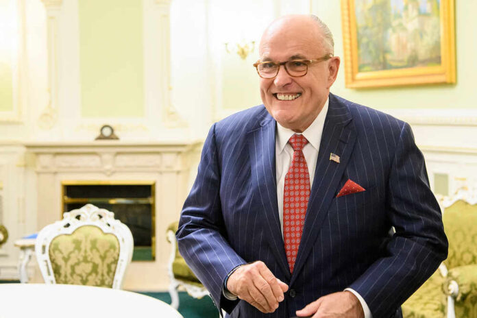 Former,New,York,City,Mayor,Rudy,Giuliani,During,Visit,To