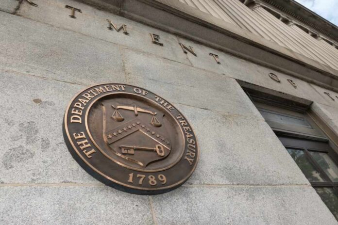 Washington,,Dc,-,Oct.,16,,2021:,Us,Treasury,Department,Building,