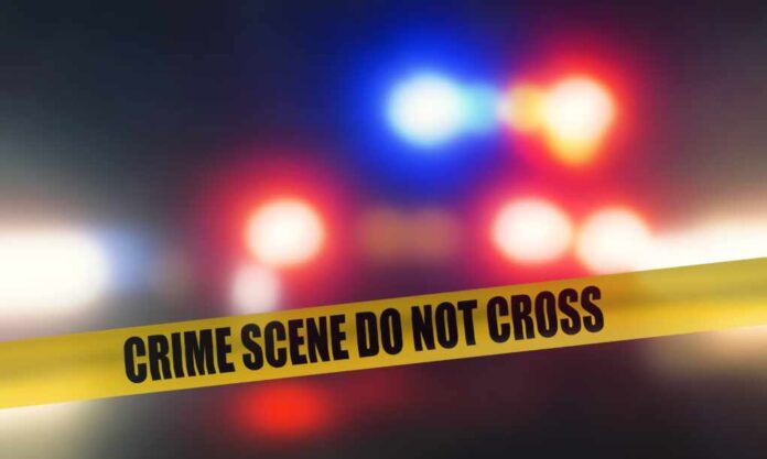 "crime,Scene,Do,Not,Cross",Police,Tape,In,Front,Of