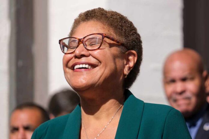 Los,Angeles,Mayor-elect,Karen,Bass,Speaks,In,A,Media,Conference