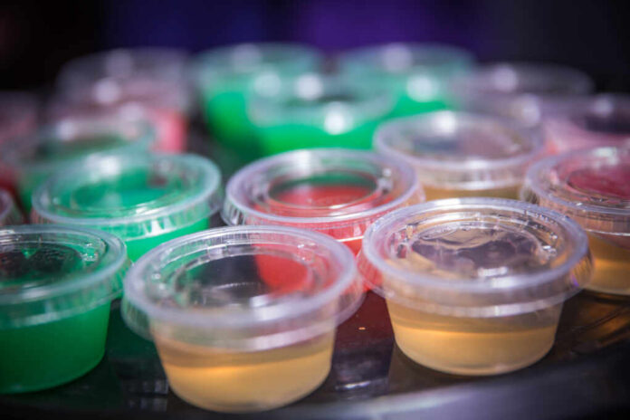 Multicolored,Jello,Shots