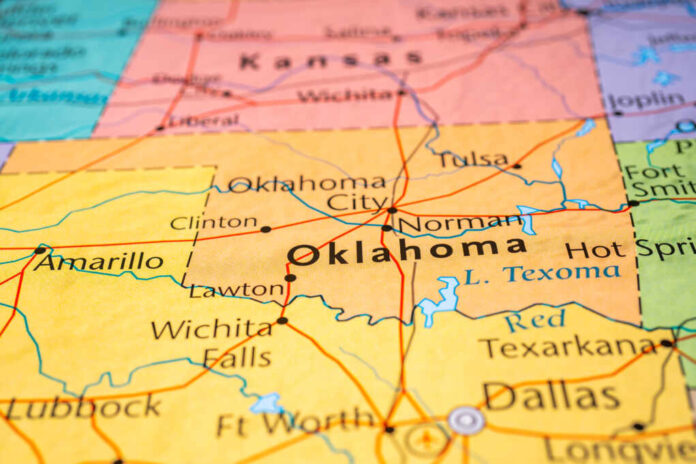 Oklahoma,On,The,Map,Of,Usa