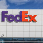FedEx logo displayed on a building exterior