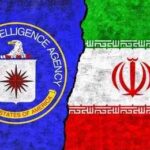 CIA emblem juxtaposed with the Iranian flag