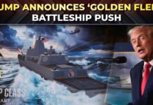 Trump unveils plan for 'Trump-class' battleships as part of a 'Golden Fleet' to boost US sea power