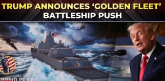 Trump unveils plan for 'Trump-class' battleships as part of a 'Golden Fleet' to boost US sea power