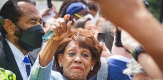 87-Year-Old Lawmaker Aims for Major Comeback A woman at a political rally raising her hand in a crowd