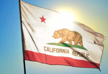 California’s $19M Image Makeover Sparks Outrage California state flag waving in the sunlight