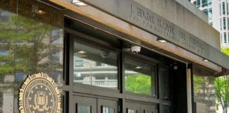 Exterior view of the J. Edgar Hoover FBI Building in Washington D.C.