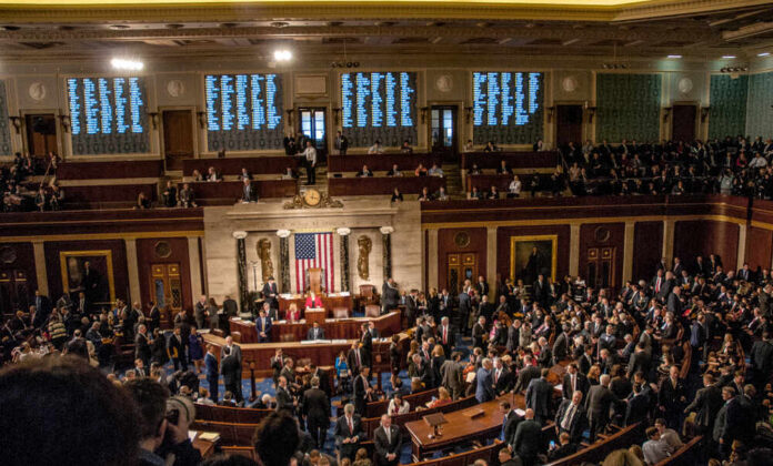 Washington,,Dc.,,Usa,,January,3,,2017,Members,Of,The,115th House chamber with lawmakers gathered for a session