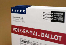 Georgia Drop-Off Drama Ignites RNC War Vote-by-mail ballot with election details and postage information