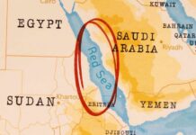 Red Sea Chess: Who’s Moving Pieces? Map highlighting the Red Sea and surrounding countries