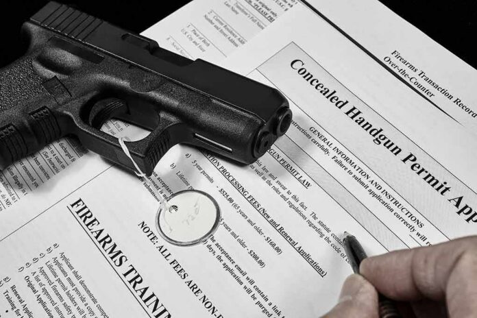 Handgun on concealed carry permit application