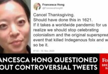 ‘Cancel Thanksgiving’ Post Haunts Democrat 'Do You Still Believe That Thanksgiving Should Be Canceled?': Francesca Hong Grilled On Past Tweets