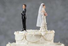 Why Are Fewer Young Men Marrying? Bride and groom figurines facing away on top of a white wedding cake