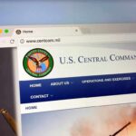 U.S. Central Command website open in a browser tab