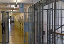 National Ban Looms Inside Federal Prisons Prison corridor with barred doors