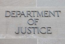 Comey Subpoenaed — What’s DOJ Digging Up? Department of Justice inscription on stone wall