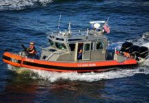War At Sea: Suspects Killed, Evidence Withheld U.S. Coast Guard patrol boat speeding on open water