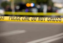 Terrifying Noon Attack Hits Kids Police tape cordons off a street