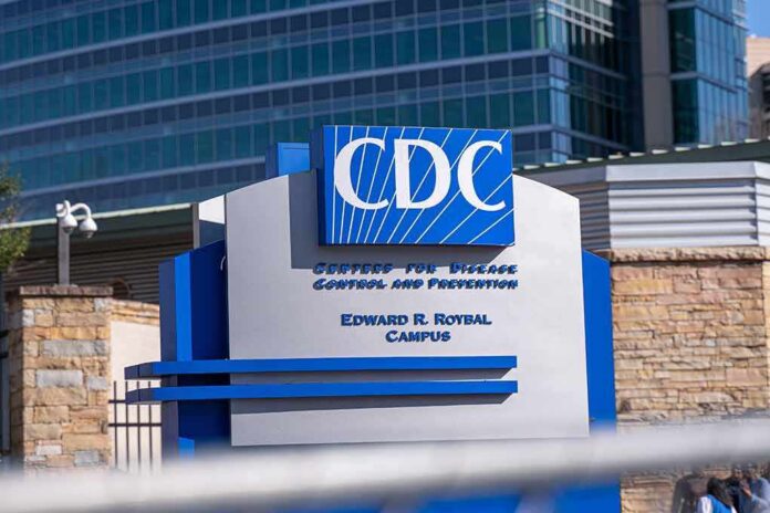 shutterstock_1672254097 CDC headquarters sign outside modern office buildings