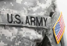 Trump Greenlights Rare Army Execution military uniform with embroidered name tape and flag patch