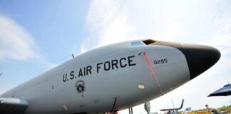 Pregame Spectacle Ends In Tragedy U.S. Air Force tanker aircraft on display at an airfield